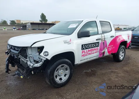 2022 Chevrolet Colorado 2Wd Short Box Wt из США, поврежденный, VIN 1GCGSBEN9N1311307